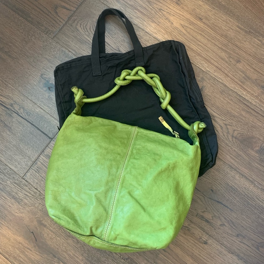 Gorgeous Apple Green Sissirossi bag made in Italy - Picture 3 of 8